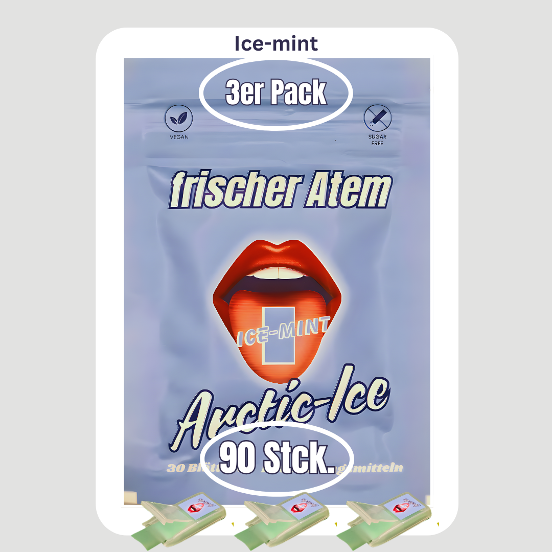 3er Pack Arctic-Ice Mint   90 Blättchen
