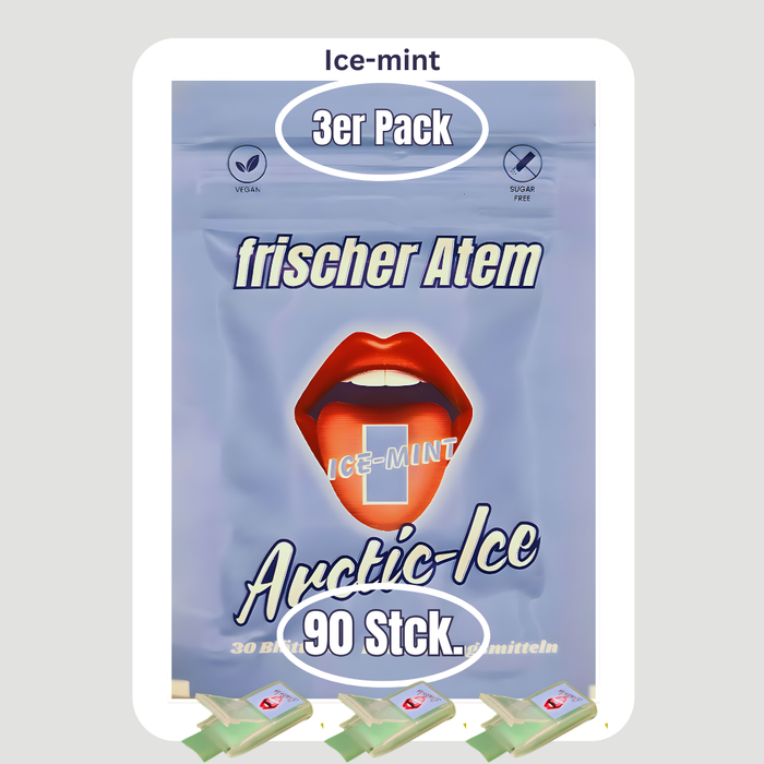 3er Pack Arctic-Ice Mint   90 Blättchen