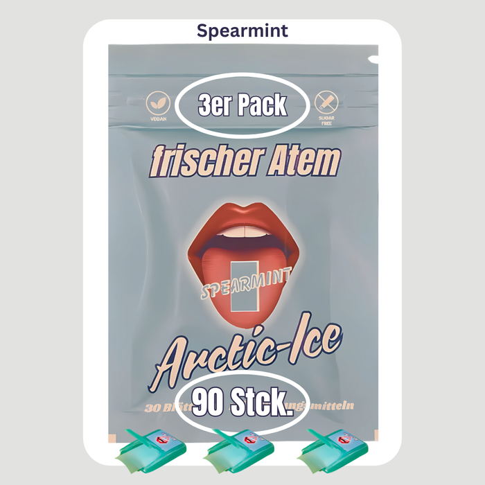 3er Pack, Arctic-Ice Spearmint 90 Blättchen