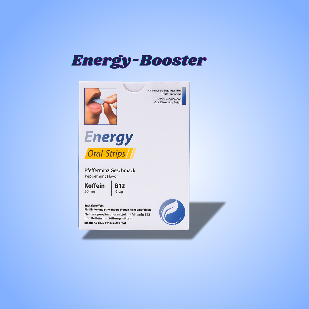 Energy-Booster Koffein & Vitamin B12  Blättchen 30er Packung