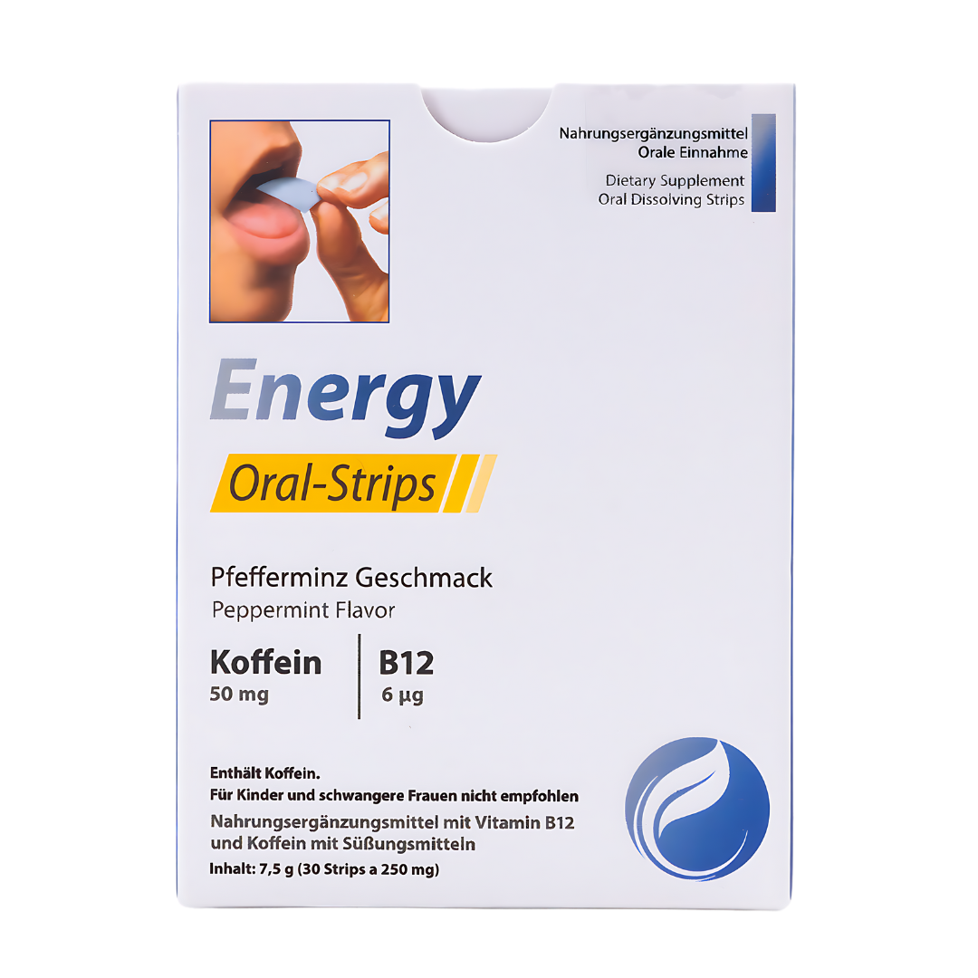 Energy-Booster Koffein & Vitamin B12  Blättchen 30er Packung