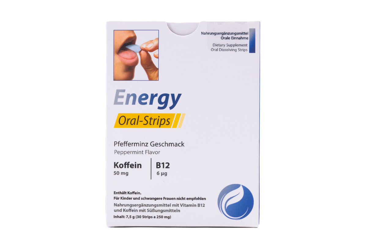 Energy-Booster Koffein & Vitamin B12  Blättchen 30er Packung