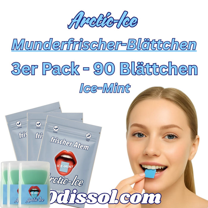 3er Pack Arctic-Ice Mint   90 Blättchen