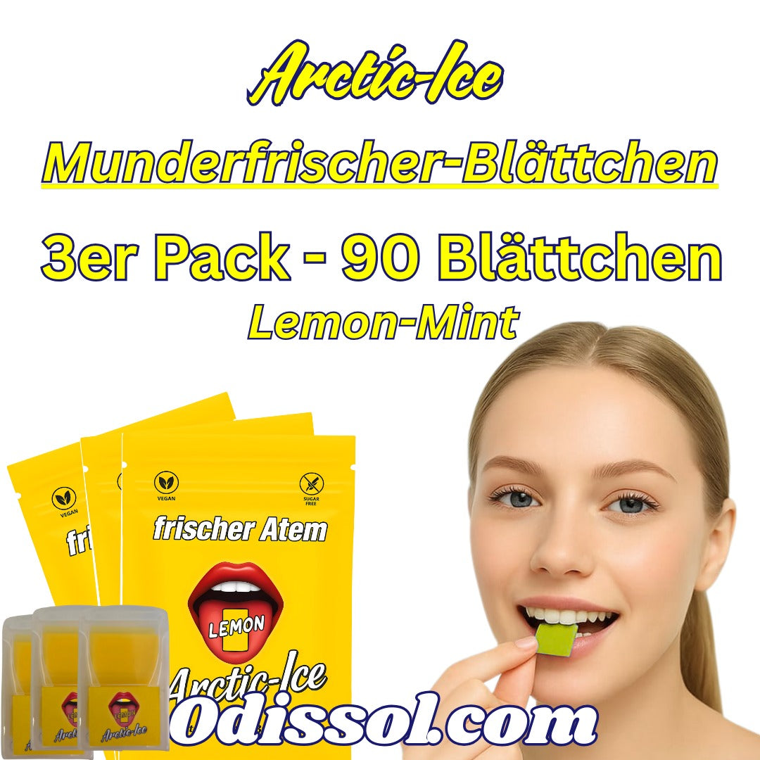 3er Pack Arctic-Ice Lemon   90 Blättchen