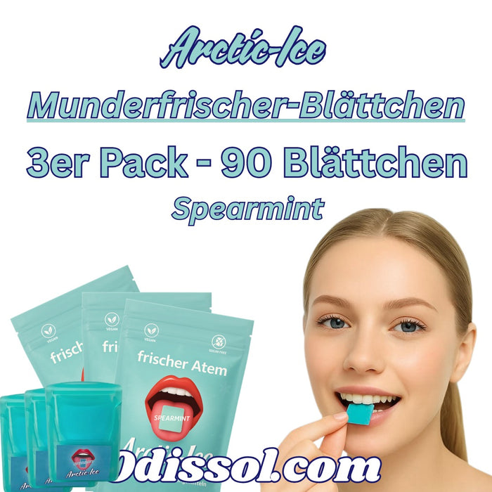 3er Pack, Arctic-Ice Spearmint 90 Blättchen